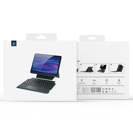Pouzdro s klávesnicí pro Apple iPad Pro 13" 7. generace 2024, Dux Ducis DK Series, černé