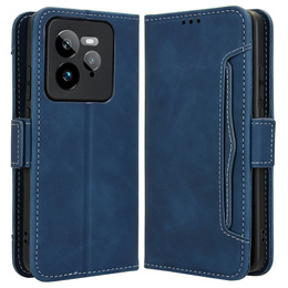 Klopové pouzdro pro Realme GT 7 Pro, Card Slot, námořnicky modré