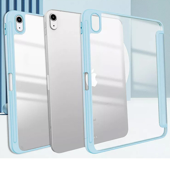 Pouzdro pro iPad 10.9 2022 10 Gen, Smartcase Hybrid, se slotem na stylus, modré