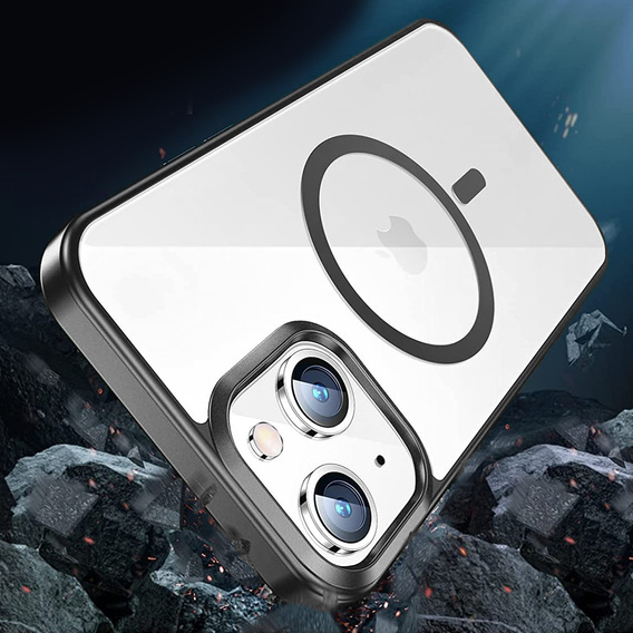 Pouzdro pro iPhone 14 Plus, ERBORD Hybrid MagSafe Case, černé