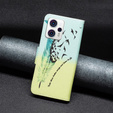 Klopové pouzdro pro Motorola Moto G53 5G / G23 / G13, Wallet, feather, modré