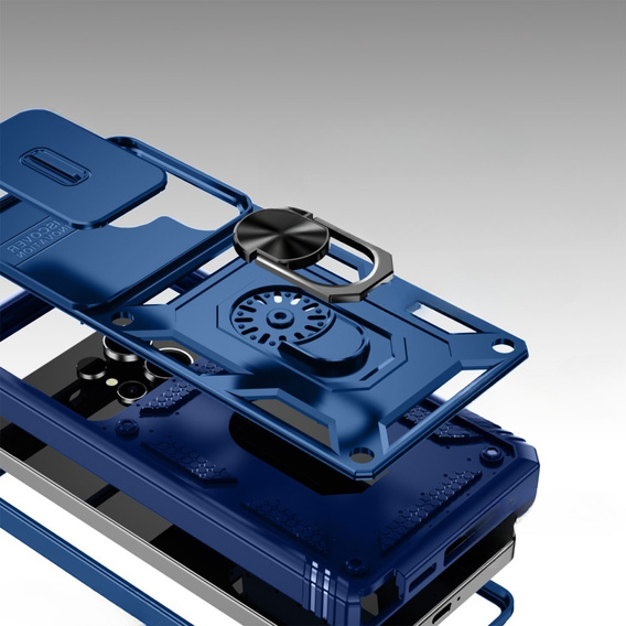 Pouzdro pro Samsung Galaxy S25 Ultra, KickStand Camera Lens, modré