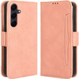 Klopové pouzdro pro Samsung Galaxy A55 5G, Card Slot, růžové