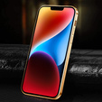Pouzdro pro iPhone 14 Plus, Cowhide Leather, modré