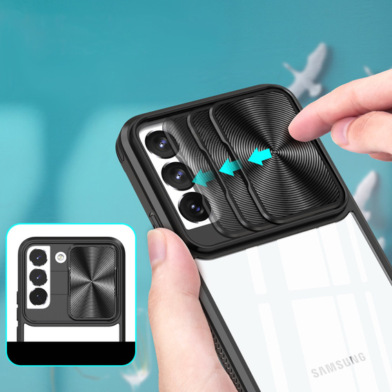 Pouzdro pro Samsung Galaxy A14 4G/5G, Slide Camera, černé