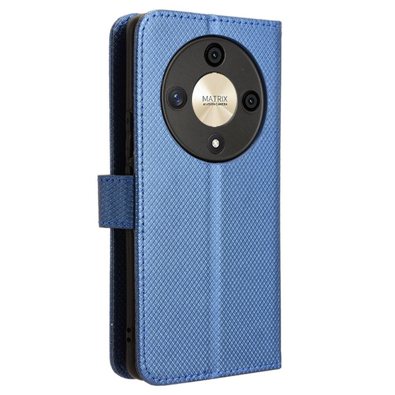 Klopové pouzdro pro Honor Magic 6 Lite 5G, Wallet Smart Magnet, modré