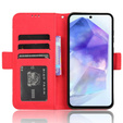 Klopové pouzdro pro Samsung Galaxy A55 5G, Card Slot, červené