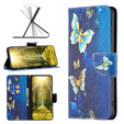 Klopové pouzdro pro Xiaomi Redmi Note 13 5G, Wallet, Butterflies modré