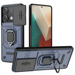 Pouzdro pro Xiaomi Redmi Note 13 5G, KickStand Camera Lens, modré