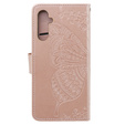 Klopové pouzdro pro Samsung Galaxy M34 5G, Butterfly, růžové rose gold