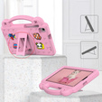 Dětské pouzdro pro Samsung Galaxy Tab A7 Lite 8.7 T220/T225, Cute Patterns, se stojánkem, růžové