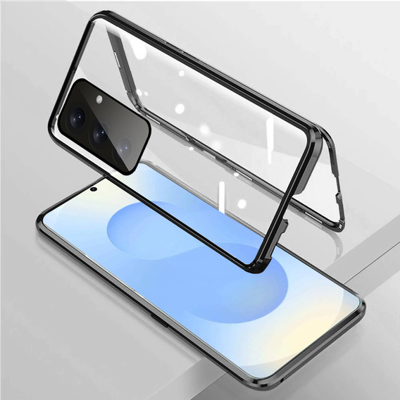 Pouzdro pro Samsung Galaxy S25, Magnetic Dual Glass, černé