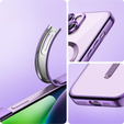 Pouzdro pro iPhone 13, Electro MagSafe, fialové + sklo na displej