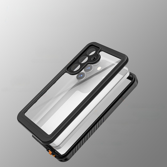 Vodotěsné pouzdro IP68 pro Samsung Galaxy S25+ Plus, černé