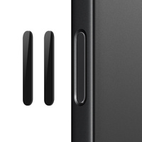 2x sklo ovládacího tlačítka fotoaparátu NORTHJO pro iPhone 16 / 16 Plus / 16 Pro / 16 Pro Max, černé