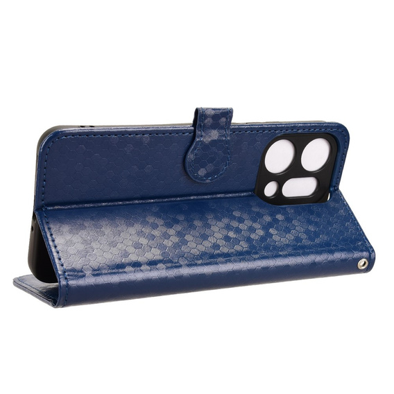 Klopové pouzdro pro Oppo Reno 14, Wallet Rhombus, modré