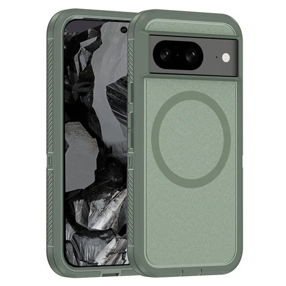 Pouzdro s rámečkem pro Google Pixel 8A, pro MagSafe, zelené