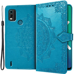 Klopové pouzdro pro Nokia C21 Plus, Mandala, modré