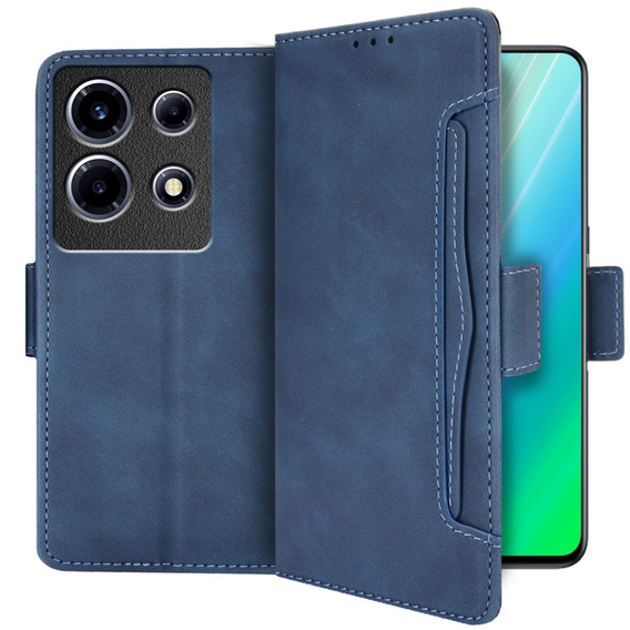 Klopové pouzdro pro Infinix Note 30 VIP, Card Slot, námořnicky modré