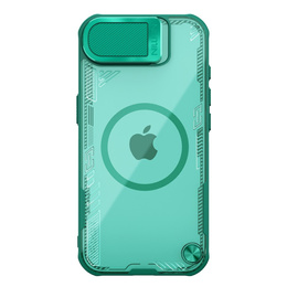 Pouzdro pro iPhone 16e, pancéřované Nillkin, Icelade Prop, pro Magsafe, zelené