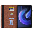 Pouzdro pro Xiaomi Pad 6, Classic, s prostorem pro stylus, hnědé