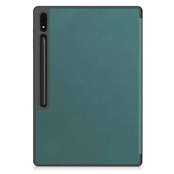 Pouzdro pro Samsung Galaxy Tab S10 Ultra, Smartcase s prostorem pro stylus, zelené