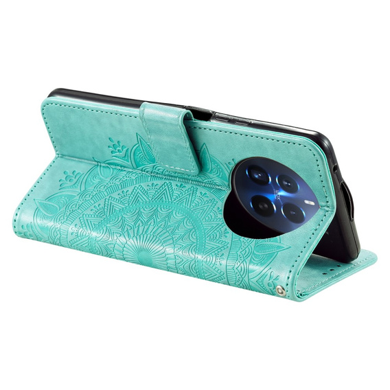 Klopové pouzdro pro Realme 12 Pro 5G / 12 Pro+ 5G, Mandala, zelené