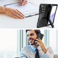 Pancéřované hliníkové pouzdro se stojánkem a držákem stylusu pro Samsung Galaxy Z Fold7 5G