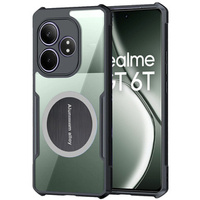 Pouzdro pro Realme GT 6 / 6T, s magnetickou fólií, transparentní / černé