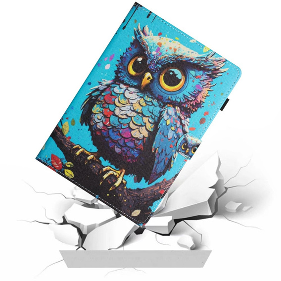 Pouzdro pro Samsung Galaxy Tab A9 X110 / X115, owl