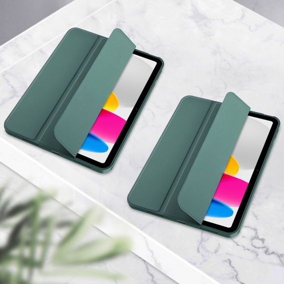 Pouzdro pro iPad 10.9 2022 10 Gen, Smart Pencil, se slotem na stylus, zelené