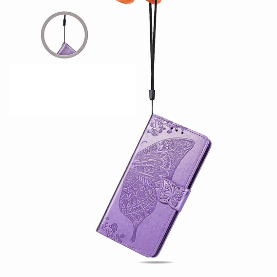 Klopové pouzdro pro Infinix Note 40 Pro Plus, Butterfly, fialové