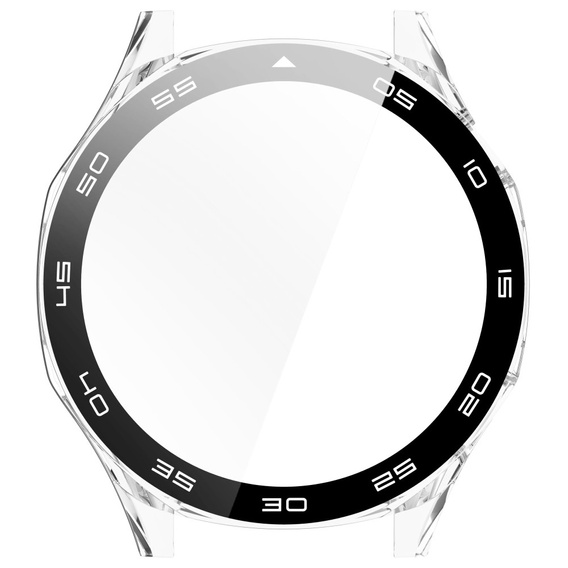 Pouzdro 2v1 + tvrzené sklo pro Huawei Watch GT 5 46mm, průhledné