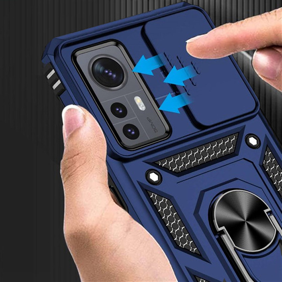Pouzdro pro Xiaomi 12 / 12X, CamShield Slide, modré