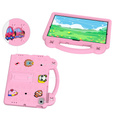Dětské pouzdro pro Samsung Tab A8 10.5 X200 / X205, Cute Patterns, se stojánkem, růžové
