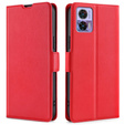 Klopové pouzdro pro Motorola Edge 30 Neo 5G, Wallet Thin Magnet, červené
