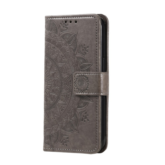 Klopové pouzdro pro OnePlus 12 5G, Mandala, šedé