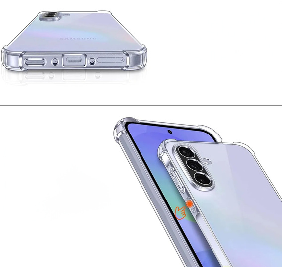Pouzdro pro Samsung Galaxy A36, Erbord Dropproof, průhledné + sklo