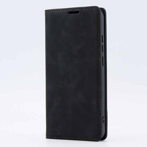 Pouzdro pro Oppo A78 4G, ERBORD Vintage peněženka s klopou, černé