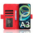 Klopové pouzdro pro Xiaomi Redmi A3, Card Slot, červené