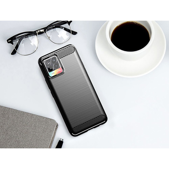Pouzdro pro Realme 8 / 8 Pro, Carbon, černé