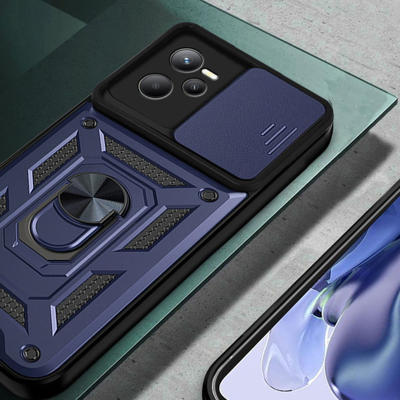 Pouzdro pro Realme C35, CamShield Slide, modré