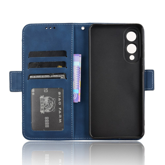 Klopové pouzdro pro Samsung Galaxy S25 Edge, Card Slot, námořnicky modré