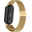 Milánský náramek s pouzdrem pro Xiaomi Smart Band 10 / 9 / 8, zlaté