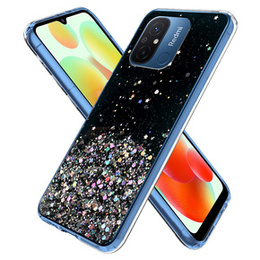 Pouzdro pro Xiaomi Redmi 12C, Glittery, černé