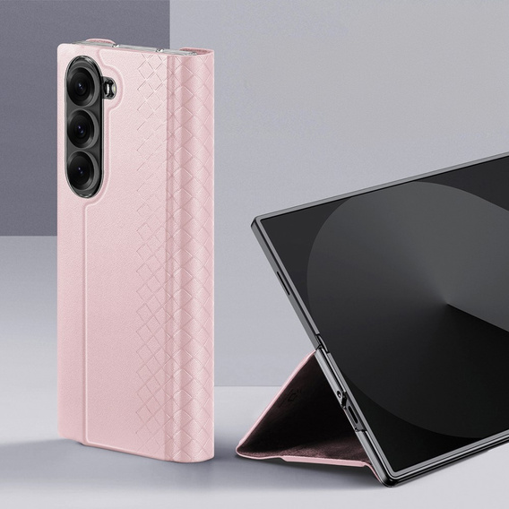 Pouzdro Dux Ducis pro Samsung Galaxy Z Fold7 5G, Bri, růžové