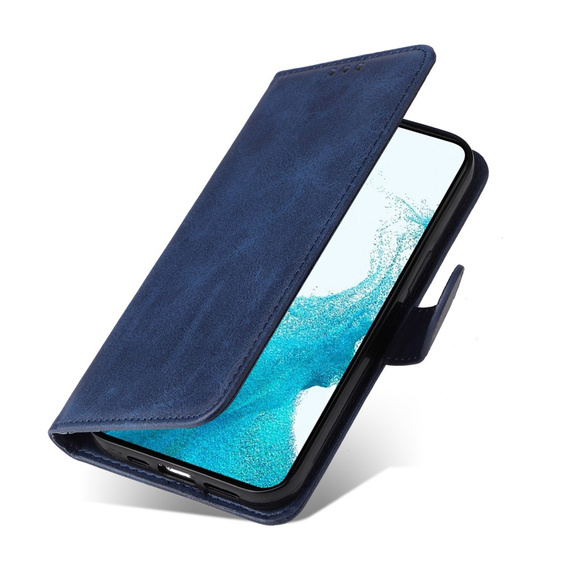 Klopové pouzdro pro Samsung Galaxy A34 5G, Leather Wallet, námořnicky modré