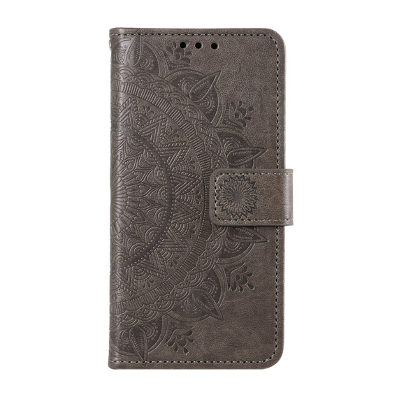 Klopové pouzdro pro Xiaomi Redmi Note 13 Pro 4G / Xiaomi Redmi Note 14S / Xiaomi Poco M6 Pro 4G, Mandala, šedé