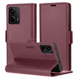 Pouzdro pro Motorola Moto G24 Power, ERBORD Glossy Litchi, flipová peněženka, červené