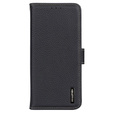 KHAZNEH RFID pouzdro pro OnePlus 12R, Litchi Texture, černé